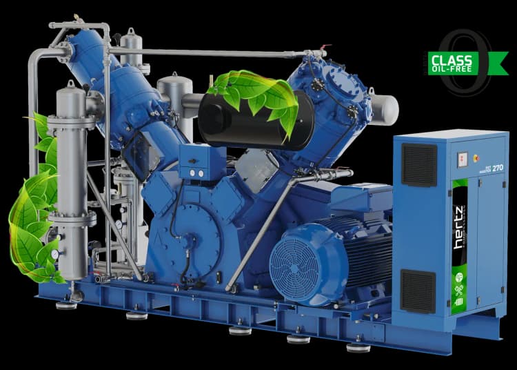 Oil-free high-pressure compressors