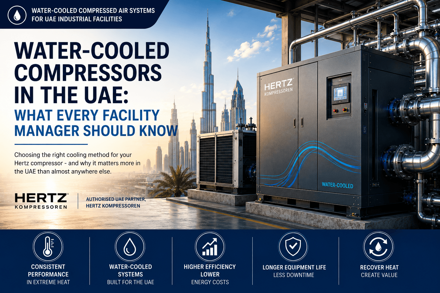 Water-Cooled Compressors in the UAE: What Every Facility Manager Should Know